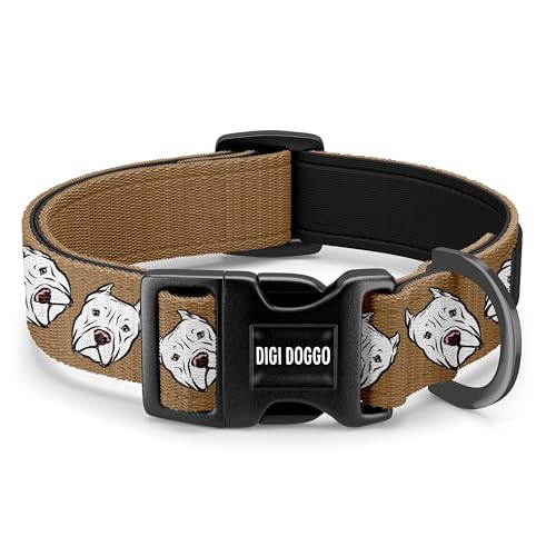 Pitbull-Hundehalsband/Halsband mit Schnalle, für große Hunderassen, Pittie-Gesichtsmuster, Halszubehör, Pittie-Besitzer-Geschenke, Geschenk für Pitbull-Mama Pitbull-Hundehalsband/Halsband mit Schnalle, für große Hunderassen, Pittie-Gesichtsmuster, Halszubehör, Pittie-Besitzer-Geschenke, Geschenk für Pitbull-Mama von Digi Doggo