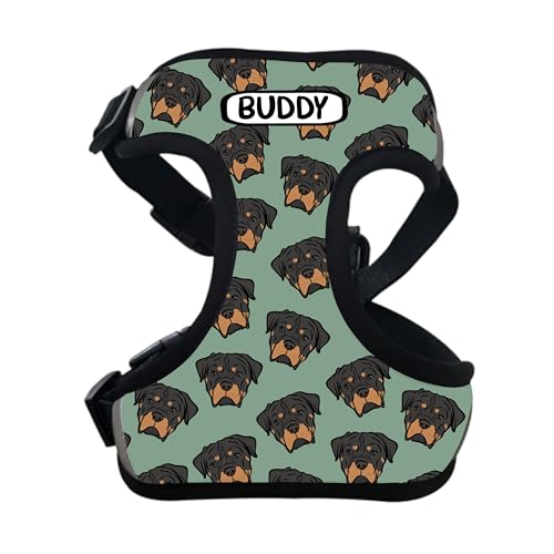 Rottweiler-Geschirr, personalisierbar, mit Hundegesicht, Spazierengehen, personalisierbar, verstellbarer Brustgurt, Geschenk für Rottweiler-Besitzer, großer Hund, Geschenk zum Hineinsteigen Rottweiler-Geschirr, personalisierbar, mit Hundegesicht, Spazierengehen, personalisierbar, verstellbarer Brustgurt, Geschenk für Rottweiler-Besitzer, großer Hund, Geschenk zum Hineinsteigen von Digi Doggo