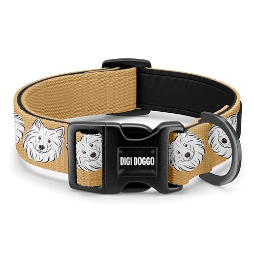 Samojede-Hundehalsband, personalisierbar, für große Hunde, mit Schnalle, Designer-Haustierhalsband, Geschenk für Samojede, einzigartiges Geschenk für Mütter Samojede-Hundehalsband, personalisierbar, für große Hunde, mit Schnalle, Designer-Haustierhalsband, Geschenk für Samojede, einzigartiges Geschenk für Mütter von Digi Doggo