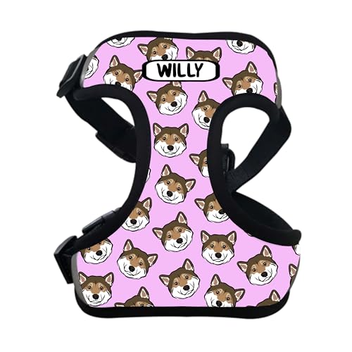 Shiba Inu Gesichtsgeschirr, personalisierbar, Bürstenholz, Namensgeschirr, individuelles Haustier-Spazierengehen, Brustgurt, niedlicher Hund, Outdoor-Zubehör, Shiba Inu Besitzer, Geschenke Shiba Inu Gesichtsgeschirr, personalisierbar, Bürstenholz, Namensgeschirr, individuelles Haustier-Spazierengehen, Brustgurt, niedlicher Hund, Outdoor-Zubehör, Shiba Inu Besitzer, Geschenke von Digi Doggo