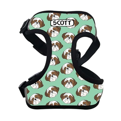 Shih Tzu Hundegeschirr mit Brustgurt, personalisierbar, personalisierbar, persönlicher kleiner Hund, Namensmuster, niedliches Shih Tzu-Besitzer, Spazierenzubehör, Geschenk Shih Tzu Hundegeschirr mit Brustgurt, personalisierbar, personalisierbar, persönlicher kleiner Hund, Namensmuster, niedliches Shih Tzu-Besitzer, Spazierenzubehör, Geschenk von Digi Doggo