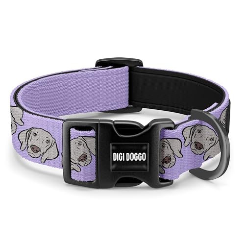 Weimaraner Hundehalsband/Personalisiertes Haustier-Portraithalsband/Hundeschnallenhalsband/Sublimations-Hundehalsband/Weimaraner-Druckhalsband Weimaraner Hundehalsband/Personalisiertes Haustier-Portraithalsband/Hundeschnallenhalsband/Sublimations-Hundehalsband/Weimaraner-Druckhalsband von Digi Doggo