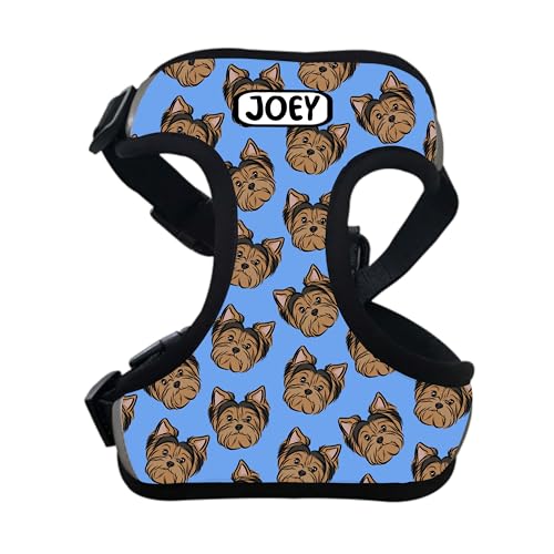 Yorkshire Terrier Hundegeschirr, personalisierbar, Brustgurt für kleine Hunderassen, Yorkie-Rasse-Mama, personalisierbares Yorkie-Zubehör Yorkshire Terrier Hundegeschirr, personalisierbar, Brustgurt für kleine Hunderassen, Yorkie-Rasse-Mama, personalisierbares Yorkie-Zubehör von Digi Doggo