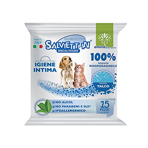 Digma Salettin Special Pocket Reinigungstücher für Hunde und Katzen, 3 Packungen mit 15 Tüchern (Spezial Pocket Kinderbett 15 Stück) von Digma