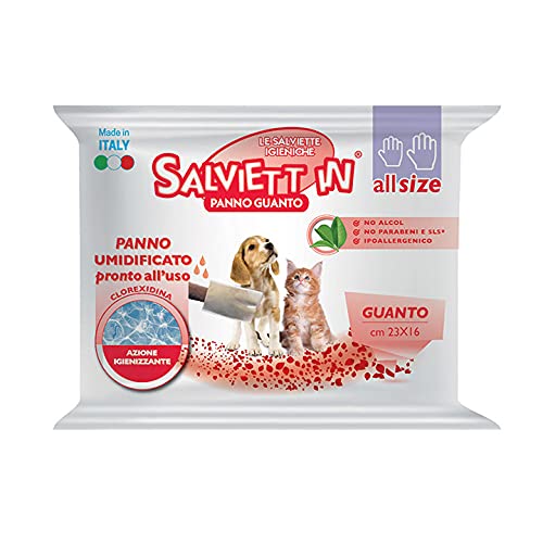 Digma Salviettin Waschlappen für Hund und Katze (Chlorhexidin, 3 Stück) von Digma