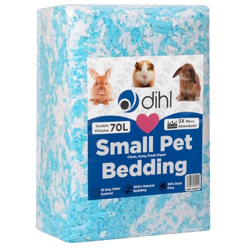 Dihl 70 Liter, blau, super saugfähige Papierstreu für Kleintiere, absorbiert das 6-fache seines Gewichts an Flüssigkeit, Hamster, Mäuse, Ratten, Kaninchen, Meerschweinchen, Rennmäuse, Käfigsubstrat Dihl 70 Liter, blau, super saugfähige Papierstreu für Kleintiere, absorbiert das 6-fache seines Gewichts an Flüssigkeit, Hamster, Mäuse, Ratten, Kaninchen, Meerschweinchen, Rennmäuse, Käfigsubstrat von Dihl