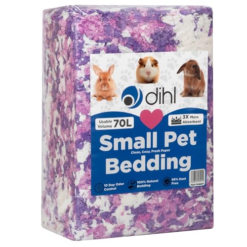 Dihl 70 Liter, lila, rosa & weiß, super saugfähige Papierstreu für Kleintiere, absorbiert das 6-fache seines Gewichts an Flüssigkeit, Hamster, Mäuse, Ratten, Kaninchen, Meerschweinchen, Rennmäuse Dihl 70 Liter, lila, rosa & weiß, super saugfähige Papierstreu für Kleintiere, absorbiert das 6-fache seines Gewichts an Flüssigkeit, Hamster, Mäuse, Ratten, Kaninchen, Meerschweinchen, Rennmäuse von Dihl