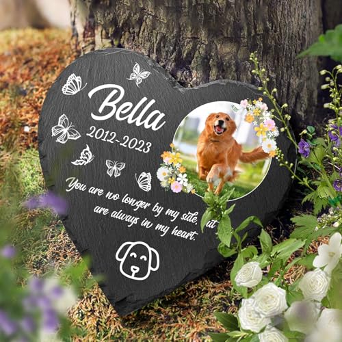 Dihope Personalisierter Gedenkstein für Haustiere,Gedenkstandbilder Gedenktafel mit Gravur Fotogravur Grabstein,Geschenke zum Verlust von Hunden/Katzen,Hook-Heart Dihope Personalisierter Gedenkstein für Haustiere,Gedenkstandbilder Gedenktafel mit Gravur Fotogravur Grabstein,Geschenke zum Verlust von Hunden/Katzen,Hook-Heart von Dihope