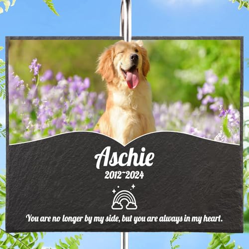 Dihope Personalisierter Gedenkstein für Haustiere mit Haken Pfahl,Gedenkstandbilder Gedenktafel mit Gravur Fotogravur Grabstein,Geschenke zum Verlust von Hunden/Katzen,Hook-Rectangle Dihope Personalisierter Gedenkstein für Haustiere mit Haken Pfahl,Gedenkstandbilder Gedenktafel mit Gravur Fotogravur Grabstein,Geschenke zum Verlust von Hunden/Katzen,Hook-Rectangle von Dihope