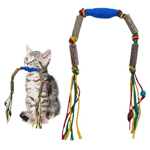 DiiWmme Katzenminze-Spielzeug zum Beißen, interaktives Katzenspielzeug für Innenkatzen, natürliches Kauspielzeug, Kätzchen, Zahnspielzeug, Baumwollseil, Katzenminze, Spielzeug für Zahnreinigung und DiiWmme Katzenminze-Spielzeug zum Beißen, interaktives Katzenspielzeug für Innenkatzen, natürliches Kauspielzeug, Kätzchen, Zahnspielzeug, Baumwollseil, Katzenminze, Spielzeug für Zahnreinigung und von DiiWmme