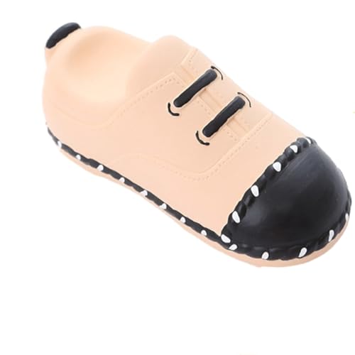 DiiWmme Quietschendes Hundespielzeug aus Latex-Gummi, Schuhform, weiches Kauspielzeug für kleine Hunde und Welpen, Zahnreinigung, reduziert Langeweile (Weiß) von DiiWmme