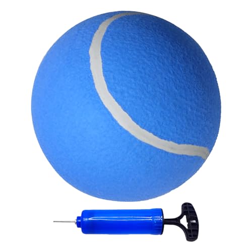 DiiWmme Tennisball für Hunde, 24,1 cm, übergroßer Tennisball für Erwachsene und Kinder, lustiger Gummi-Tennisball mit Luftpumpe, Nadel, großes Kauspielzeug für Haustierspielzeug, drinnen und draußen, DiiWmme Tennisball für Hunde, 24,1 cm, übergroßer Tennisball für Erwachsene und Kinder, lustiger Gummi-Tennisball mit Luftpumpe, Nadel, großes Kauspielzeug für Haustierspielzeug, drinnen und draußen, von DiiWmme