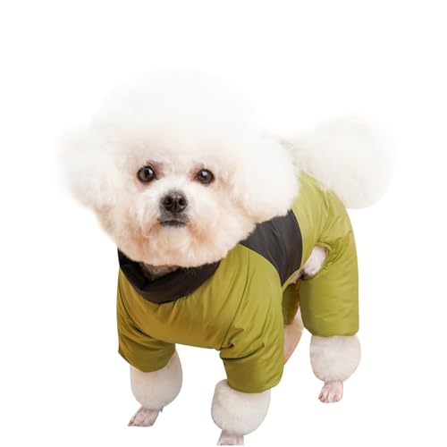 Winterjacke für Hunde - Warmer Mantel mit D-Ring, Welpenmantel, Pyjama, Pullover, Overall - Haustierbekleidung für Kleine, Mittelgroße Hunde, Welpen, Größe L von DiiWmme