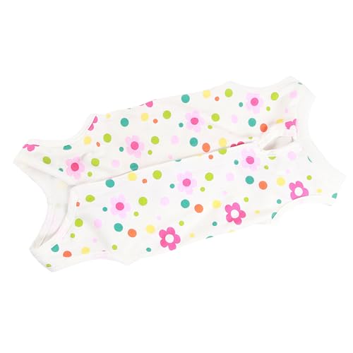 Haustier-Genesungsanzug für Katzen, Alternative zu E-Halsband, chirurgische medizinische Weste für Bauchwunden, kleine, mittelgroße Haustiere (Blumenmuster, L) von DiiWmme