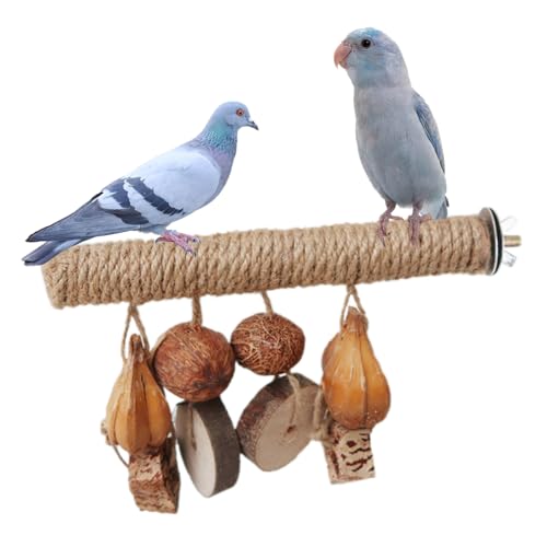 Vogelsitzstange aus Naturholz mit Früchten – Hängekäfigzubehör für Sittiche, Papageien, Nymphensittiche, Sittiche, Sittiche, Sittiche von DiiWmme