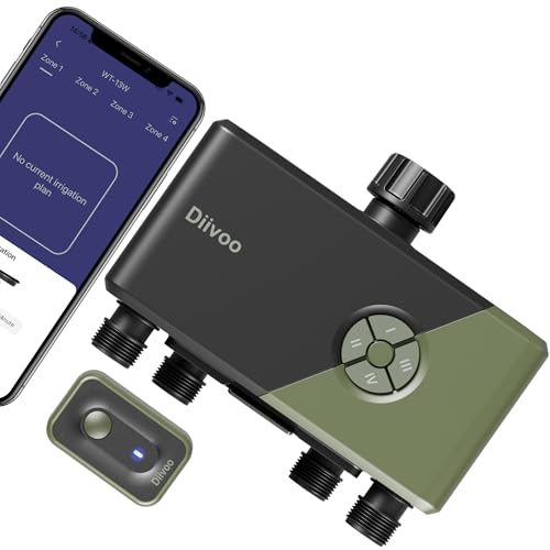 Diivoo Bewässerungscomputer WLAN 2,4 GHz 4 Ausgänge Diivoo Bewässerungscomputer WLAN 2,4 GHz 4 Ausgänge von Diivoo