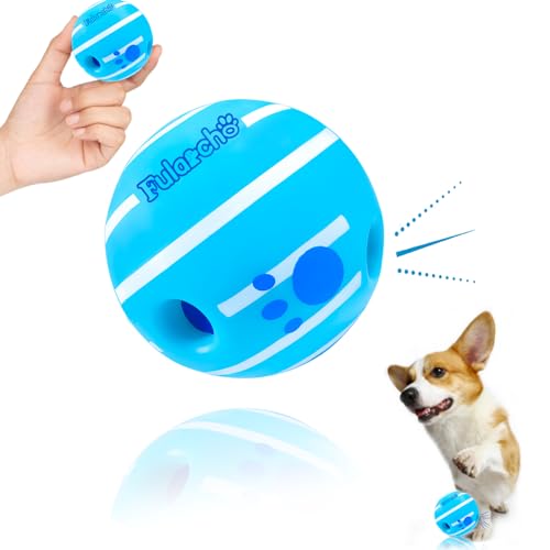 Dikeiuta 7 cm Hundespielzeug Giggle Ball für Hunde, unzerstörbare Hundebälle, interaktives Hundespielzeug, quietschende Hundebälle, Spielzeugbälle für Hunde für drinnen und draußen von Dikeiuta