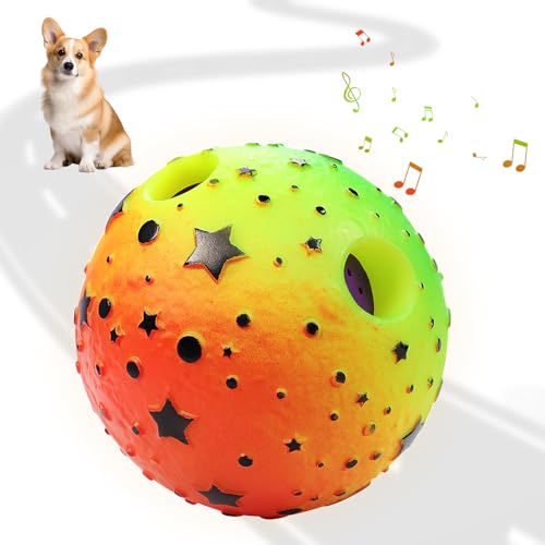 Dikeiuta Interaktives Hundespielzeug, Quietschball für Hunde, lautes Hundespielzeug, 8,8 cm, Spielzeugbälle für Hunde zur Linderung von Angstzuständen, Langeweile Dikeiuta Interaktives Hundespielzeug, Quietschball für Hunde, lautes Hundespielzeug, 8,8 cm, Spielzeugbälle für Hunde zur Linderung von Angstzuständen, Langeweile von Dikeiuta
