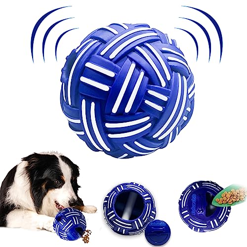Hundebälle Leckerli-Spender Hundespielzeug, Wobble Wag Giggle Ball für Hunde, Hundespielzeug, interaktives Futter-Puzzles-Ball für Hunde Haustier langsamer Futterball für Langeweile von Dikeiuta
