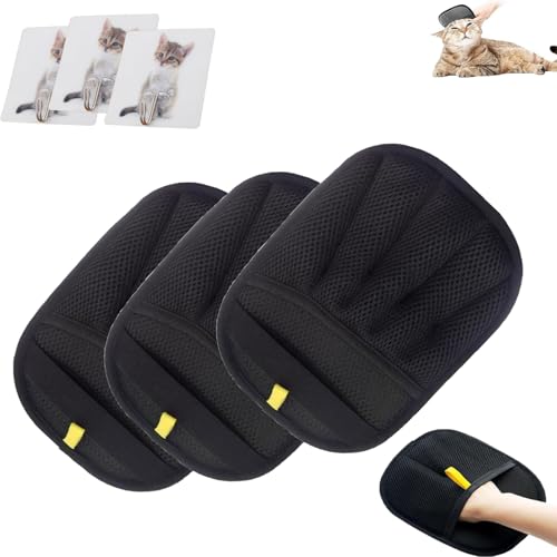 Petlova Handschuh Sweep, Tierhaarentferner Handschuh, Haustier Fellpflege Handschuhe, Yomi Tierhaarentferner Handschuh, Wiederverwendbare Antistatische Handschuhe für Hunde und Katzen (B3) von Dilaminaqi