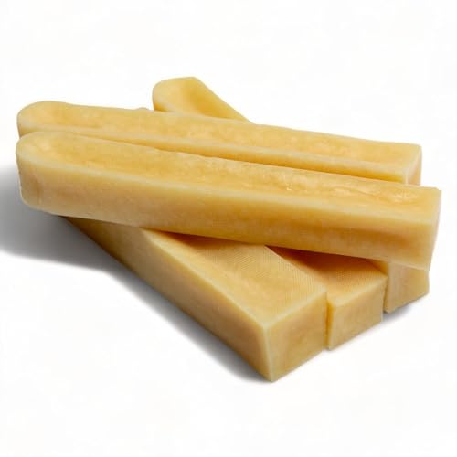 Dilecti Natürliche Käse Kauknochen für Hunde - Sehr Schmackhafte, Harte und Haltbare Natürliche Kauknochen Werden Ihren Hund für Eine Weile Beschäftigen. (Größe S, 5er-Pack) von Dilecti