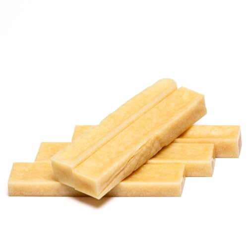 Dilecti Natürliche Käse Kauknochen für Hunde - Sehr Schmackhafte, Harte und Haltbare Natürliche Kauknochen Werden Ihren Hund für Eine Weile Beschäftigen. (Größe XS, 5er-Pack) von Dilecti