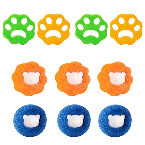 4 Pcs Haarentferner Wiederverwendbarer, Haarentferner für Waschmaschine, Wiederverwendbarer Tierhaare, Waschmaschine Entfernen, Pet Haarentferner Für Wäsche, 6 Pcs Fusselbälle für Waschmaschine von Dilireba
