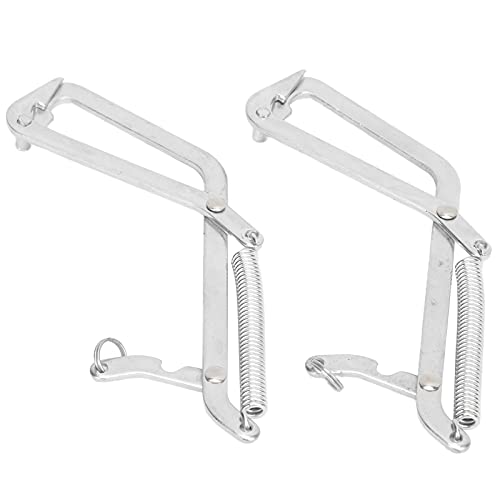 Dilwe Edelstahl Grabber Einzigartige Kieferdesign Krabbengrabber für Meeresfrüchte Leicht zu Bedienen Fangen (Einzelhaken) von Dilwe