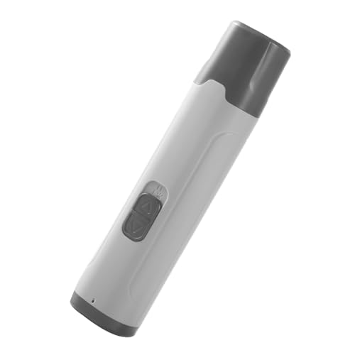 Dilwe Haustiernagelschleifer Katze & Hundnagelschleife, Ruhige Edelstahlpfoten mit Niedriger Schwingung für Kleine Mittelgroßen Großen Hunden und Katzen, USB -Ladung (Grey) von Dilwe