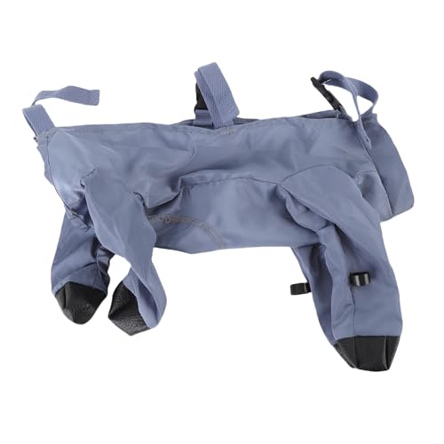 Dilwe Hunderegenhosen Stiefel mit Hosenträgern, Anti -Slip -Messel -Messwerk -Beschützer -Kleidungsschuhen für Gehen Im Freien Im Freien (M) von Dilwe