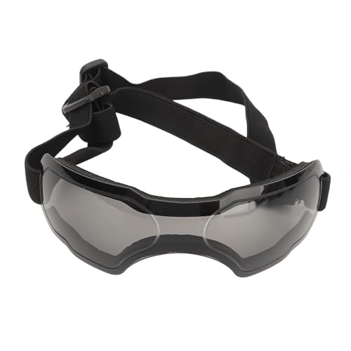 Dilwe Hundebrille mit Staubdichter und Winddichter Linse, Leichter Schutz für Mittelgroße Hunde (Black) von Dilwe