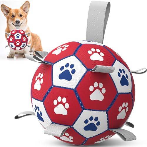 Hundebälle, interaktives Hundespielzeug zum Tauziehen, Hunde-Fußball mit 9 Nylonbändern für drinnen und draußen, Hundespielzeug für kleine Hunde und mittelgroße Geschenke zum Geburtstag (15,2 cm) Hundebälle, interaktives Hundespielzeug zum Tauziehen, Hunde-Fußball mit 9 Nylonbändern für drinnen und draußen, Hundespielzeug für kleine Hunde und mittelgroße Geschenke zum Geburtstag (15,2 cm) von Diman