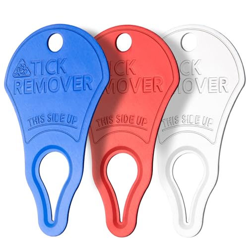 Dimsem 3 Pack Tragbare Zeckenentfernungswerkzeuge, Zeckenentferner-Werkzeuge für Hunde, Haustiere und Menschen, effizient, sicher und zuverlässig, Zeckenschlüssel-Essentials für Outdoor-Aktivitäten Dimsem 3 Pack Tragbare Zeckenentfernungswerkzeuge, Zeckenentferner-Werkzeuge für Hunde, Haustiere und Menschen, effizient, sicher und zuverlässig, Zeckenschlüssel-Essentials für Outdoor-Aktivitäten von Dimsem