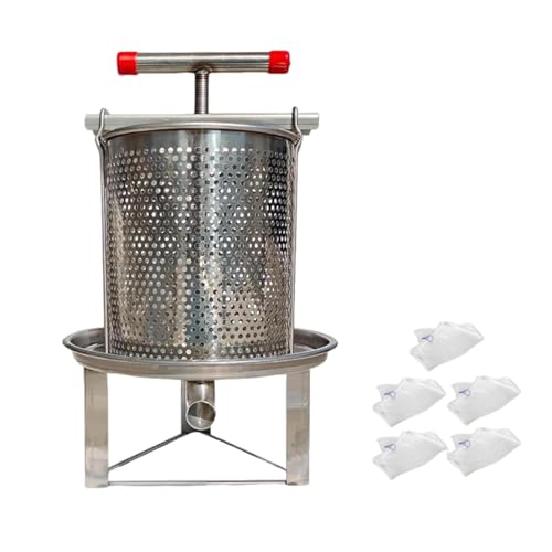 DimyFew Große Honigpresse, Obstpresse, Stabile Basis, Hausgemachte Vorräte, Brecher, Saft, Olivenölherstellung, 5 Filtersiebe DimyFew Große Honigpresse, Obstpresse, Stabile Basis, Hausgemachte Vorräte, Brecher, Saft, Olivenölherstellung, 5 Filtersiebe von DimyFew