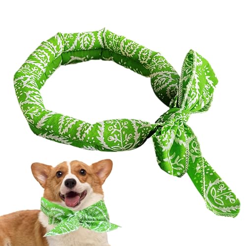 Abkühlung Bandana für Hunde - Verdunstungshals -Hals, atmungsaktive Sommerkühlung | Ideal für Katzen und Hunde bei heißem Wetter, Spaziergängen im Freien, Strandreisen und täglicher Komfort von Dinchaakuarry