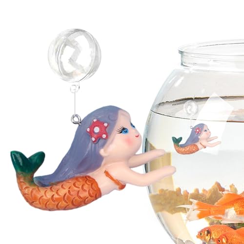 Aquarium Statuen Schwimmende Statuen Aquarium Raumdekoration Wasser Figuren Dekofiguren Tank Figuren Fisch Frotte für Tanktops Aquarium Ästhetische Dekorationen von Dinchaakuarry