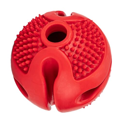 Dinchaakuarry Futterball für Hunde, Puzzleball für Hunde, interaktives Spielzeug für Hundefutterstation aus Gummi - Hundespielzeug mit Leckerlispender für kleine Hunde Dinchaakuarry Futterball für Hunde, Puzzleball für Hunde, interaktives Spielzeug für Hundefutterstation aus Gummi - Hundespielzeug mit Leckerlispender für kleine Hunde von Dinchaakuarry
