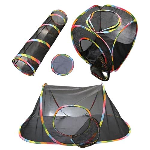 Faltbares Katzenschiff - Atmungsbares Mesh -Katzenzelt mit Reißverschlusszeiger | Sicherer Spielplatz für Kätzchen und kleine Haustiere - Multifunktional als Welpenkäfig oder Reise -Haustiergehäuse (k Faltbares Katzenschiff - Atmungsbares Mesh -Katzenzelt mit Reißverschlusszeiger | Sicherer Spielplatz für Kätzchen und kleine Haustiere - Multifunktional als Welpenkäfig oder Reise -Haustiergehäuse (k von Dinchaakuarry