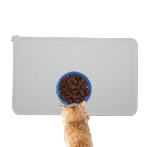 Futtermatte für Haustiere, Hundematte | Hohe Lippen Matte für Katzen für Futter und Wassernäpfe | 18.9x11.8 Zoll Nonslip Pad, Welpen Zubehör Futtermatte für Haustiere, Hundematte | Hohe Lippen Matte für Katzen für Futter und Wassernäpfe | 18.9x11.8 Zoll Nonslip Pad, Welpen Zubehör von Dinchaakuarry