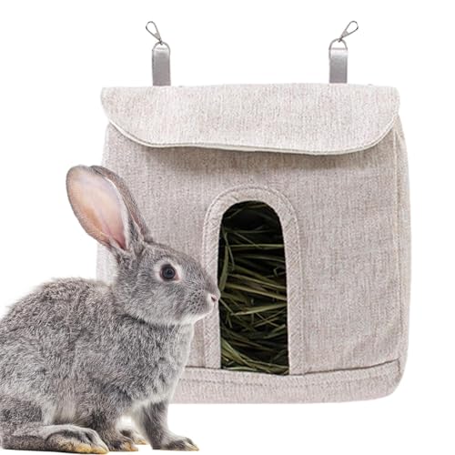Hay Feeder Rabbit - Verstellbare Kaninchenfutterhäuschen, Heu -Feeder -Beutel Mit Haken | Aufbewahrung Von Meerschweinchen -Heuhändler, Langlebiger Hängeband Für Hasen, Kleine Haustiere, Hamster, Chin von Dinchaakuarry