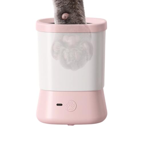 Hundepfoten Scrubber Cup-Tragbare Zweigang-Pfotenwaschmaschine mit Anti-Splash-Design | Kompakte Pet Foot Cleaner für Camping-, Reise- und Outdoor -Abenteuer - Messfreie Pfotenreinigungslösung, 4.41x6 von Dinchaakuarry