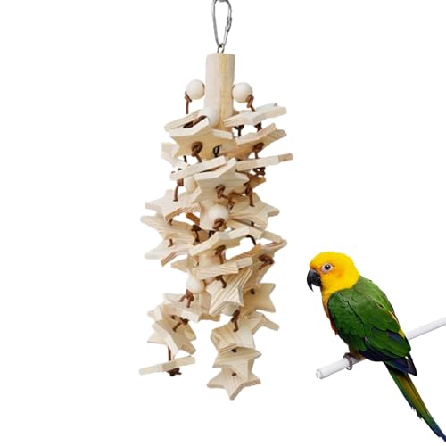 Kauspielzeug Für, Käfigspielzeug Für Nymphensittiche, Naturholzspielzeug Zum Aufhängen, Papageienspielzeug Zum Kauen, Vogelspielzeug, Papageienkäfig-Anhänger, Ara-Kauspielzeug, Graues Papage Kauspielzeug Für, Käfigspielzeug Für Nymphensittiche, Naturholzspielzeug Zum Aufhängen, Papageienspielzeug Zum Kauen, Vogelspielzeug, Papageienkäfig-Anhänger, Ara-Kauspielzeug, Graues Papage von Dinchaakuarry