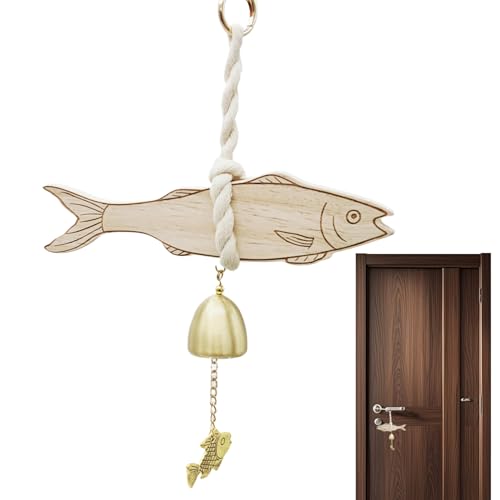 Ladenbesitzer Bell Für Türöffnung - Holzhänge -Tür -Glockenspiel Mit Natürlichen Finish Und Fischmotiv, Ideal Für Rustikale Innenräume | Eingangswarnung Bell Für Ladenstudiomatenwohnung Apartment Cafe Ladenbesitzer Bell Für Türöffnung - Holzhänge -Tür -Glockenspiel Mit Natürlichen Finish Und Fischmotiv, Ideal Für Rustikale Innenräume | Eingangswarnung Bell Für Ladenstudiomatenwohnung Apartment Cafe von Dinchaakuarry