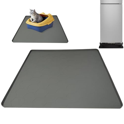 Mini-Kühlschrank aus mattem Silikon mit erhöhtem Rand – 59,6 x 50,6 cm, wasserdichter Bodenschutz | Kühlschrankmatte zum Schutz vor Auslaufen, rutschfeste Unterseite, langlebiges Schild für Mini-Kühlschrank aus mattem Silikon mit erhöhtem Rand – 59,6 x 50,6 cm, wasserdichter Bodenschutz | Kühlschrankmatte zum Schutz vor Auslaufen, rutschfeste Unterseite, langlebiges Schild für von Dinchaakuarry