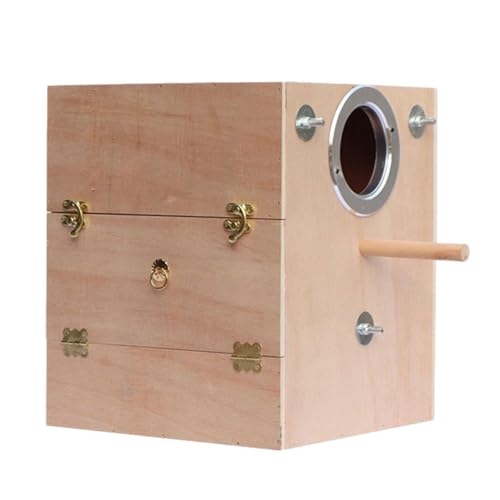 Nistkasten für Vogelzucht aus Holz – Parakeet-Kupplungshaus, Käfig-Zuchtbox | Nistkästen aus Holz für Vogelvogeln, Calocascule, Wellensittiche, Pi von Dinchaakuarry