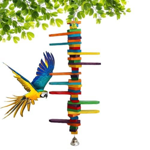 Vogelspielzeug für Sittiche, Kauspielzeug für Vögel | Kauspielzeug für Vögel, Spielzeug mit mehrfarbigen Holzblöcken, Bissspielzeug mit Fütterungskäfig Vogelspielzeug für Sittiche, Kauspielzeug für Vögel | Kauspielzeug für Vögel, Spielzeug mit mehrfarbigen Holzblöcken, Bissspielzeug mit Fütterungskäfig von Dinchaakuarry