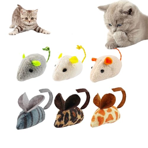 Dinghaole 6 Stück Katzenspielzeug, Spielmäuse für Katzen, Minz-Mäuse, Katze Maus, Interaktives Katzenspielzeug Gemischt Cat Plüsch Mouse Spielzeug, für alle Katenrassen Dinghaole 6 Stück Katzenspielzeug, Spielmäuse für Katzen, Minz-Mäuse, Katze Maus, Interaktives Katzenspielzeug Gemischt Cat Plüsch Mouse Spielzeug, für alle Katenrassen von Dinghaole