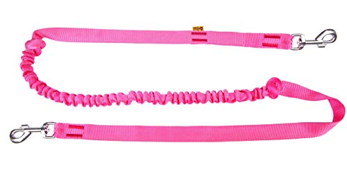 Dingo Canicross Leine mit Stoßdämpfer, 2 Karabinerhaken, leicht, Zugabsorption, anbringbare Leine zum Laufen, Sport, Joggen, Training, Polyamid, handgefertigt, Rosa 14697-2 Dingo Canicross Leine mit Stoßdämpfer, 2 Karabinerhaken, leicht, Zugabsorption, anbringbare Leine zum Laufen, Sport, Joggen, Training, Polyamid, handgefertigt, Rosa 14697-2 von Dingo Waldemar Rutkowski