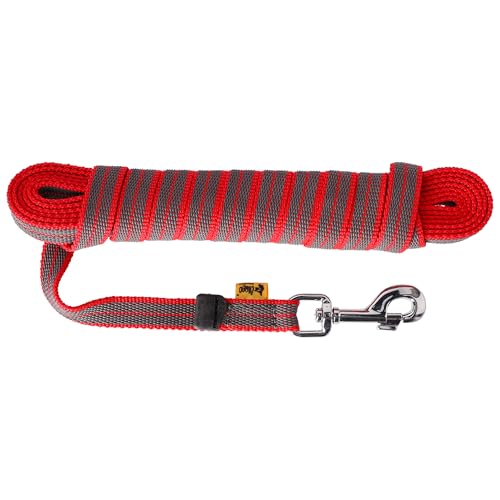 Dingo Gummierte Hundeleine ohne Schlaufe Hundetraining Spaziergänge mit dem Hund Komfort und Kontrolle leichtigkeit und weicher 2,0 cmx 10 m Rot 12603 Dingo Gummierte Hundeleine ohne Schlaufe Hundetraining Spaziergänge mit dem Hund Komfort und Kontrolle leichtigkeit und weicher 2,0 cmx 10 m Rot 12603 von Dingo Waldemar Rutkowski