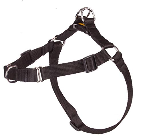 Dingo Hundegeschirr Große 70 (52-74 cm) Breite 2 cm Schwarz kein Ziehen Geschirr aus Polypropylenband Anti Zug Geschirr No Pull für Ihren Hund Brustgeschirre von Dingo Waldemar Rutkowski